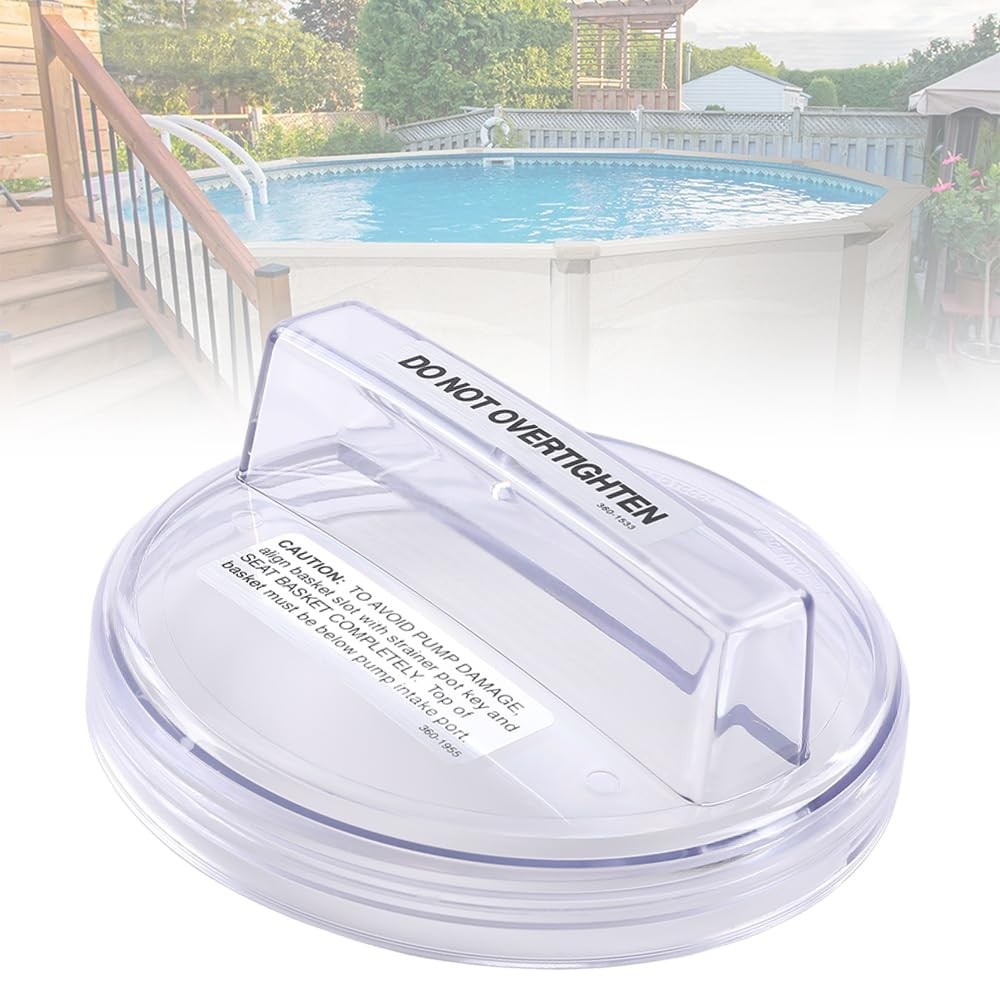 Pool Pump Strainer Lid Clear 1121-1429 for Various Pumps