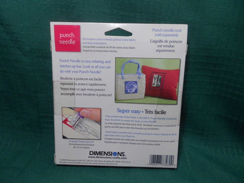 Purr-fect Embroidery Punch Starter Tool Set Kit Plus Sampler Shell