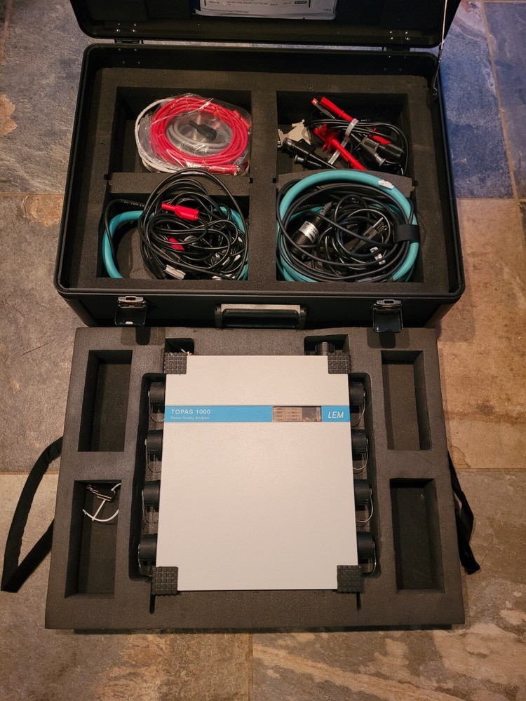 Fluke 1760 LEM Topas 1000 Power Quality Analyzer Data Logger Current Loops Case