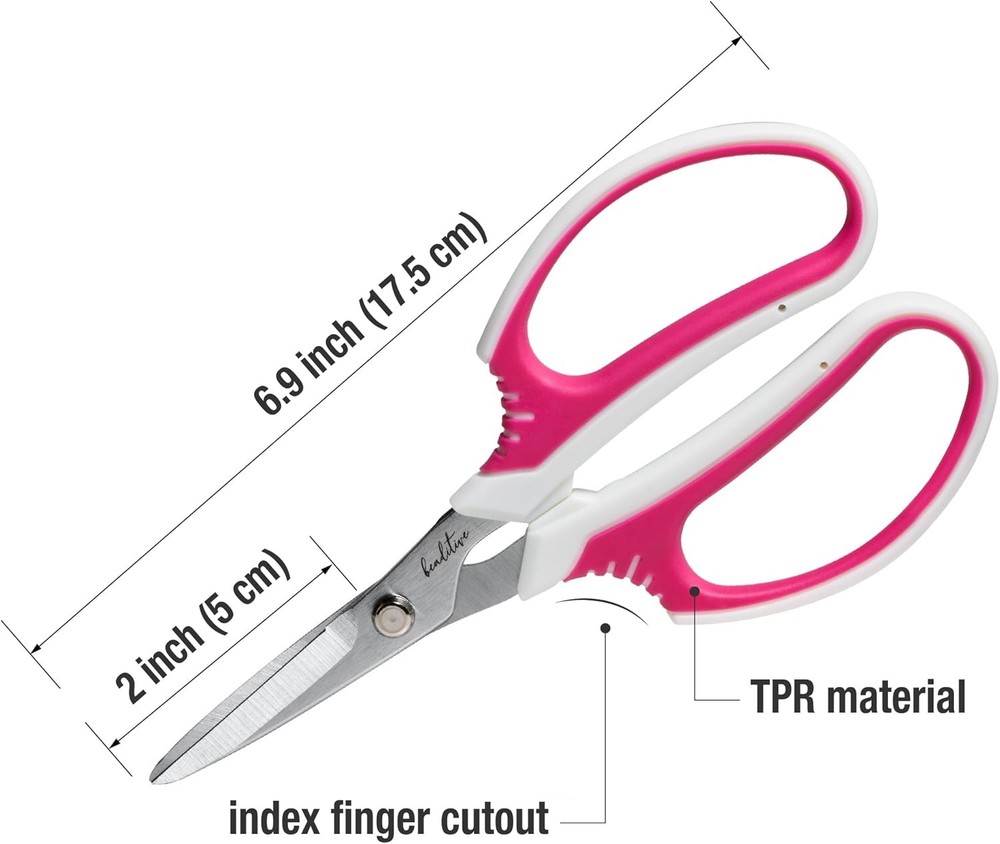 Beaditive Multipurpose Craft Scissors - High-Leverage Crafting Scissors with Sha