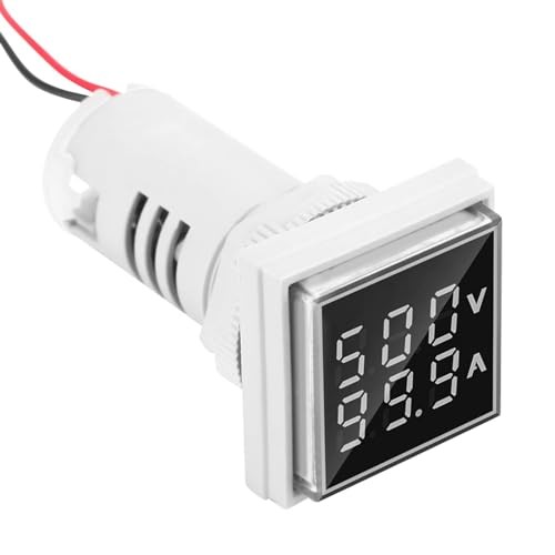 LED Display Voltmeter Ammeter 22mm AC 60-500V 0-100A Voltage Current Tester