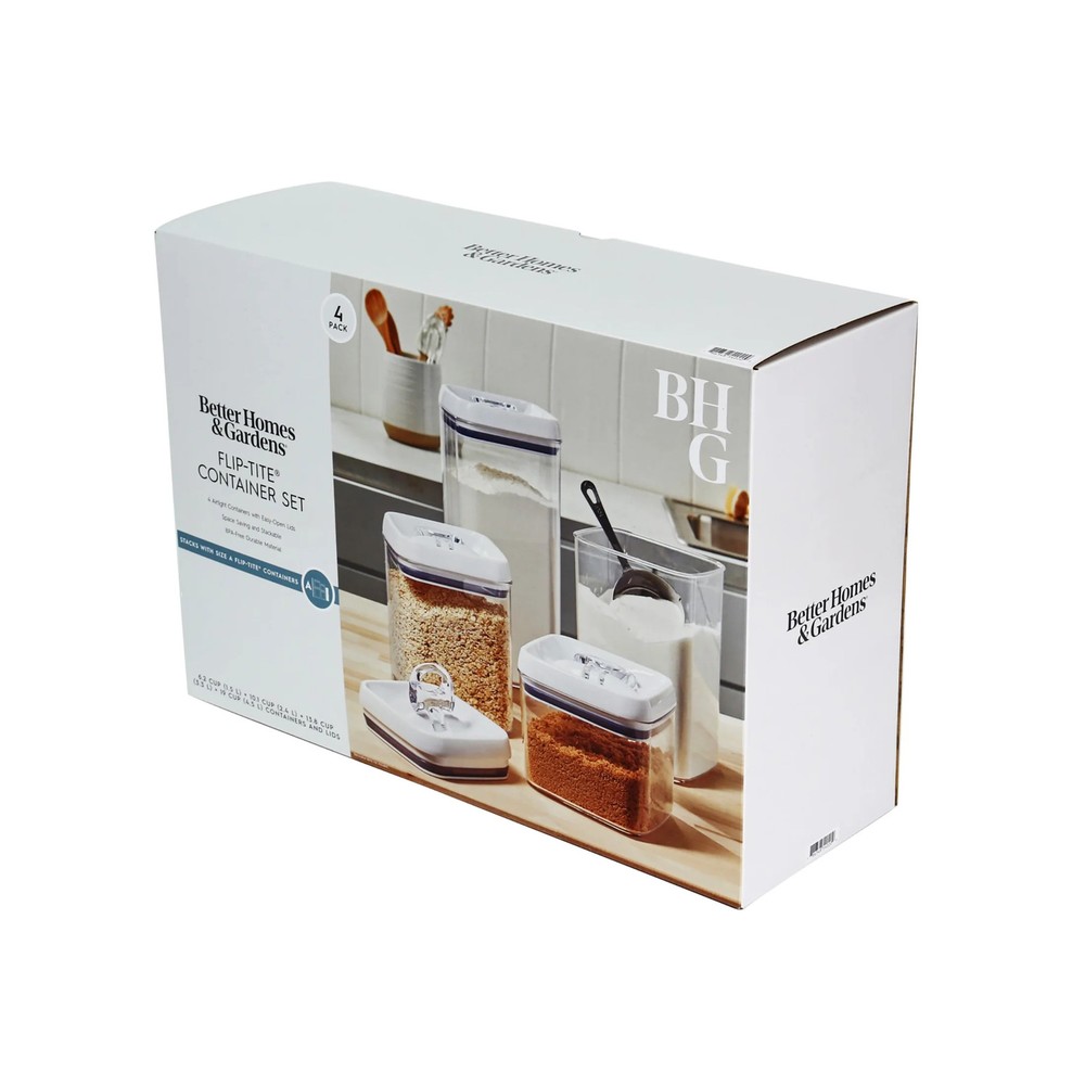 Canister Flip-Tite Square Food Storage Container Set
