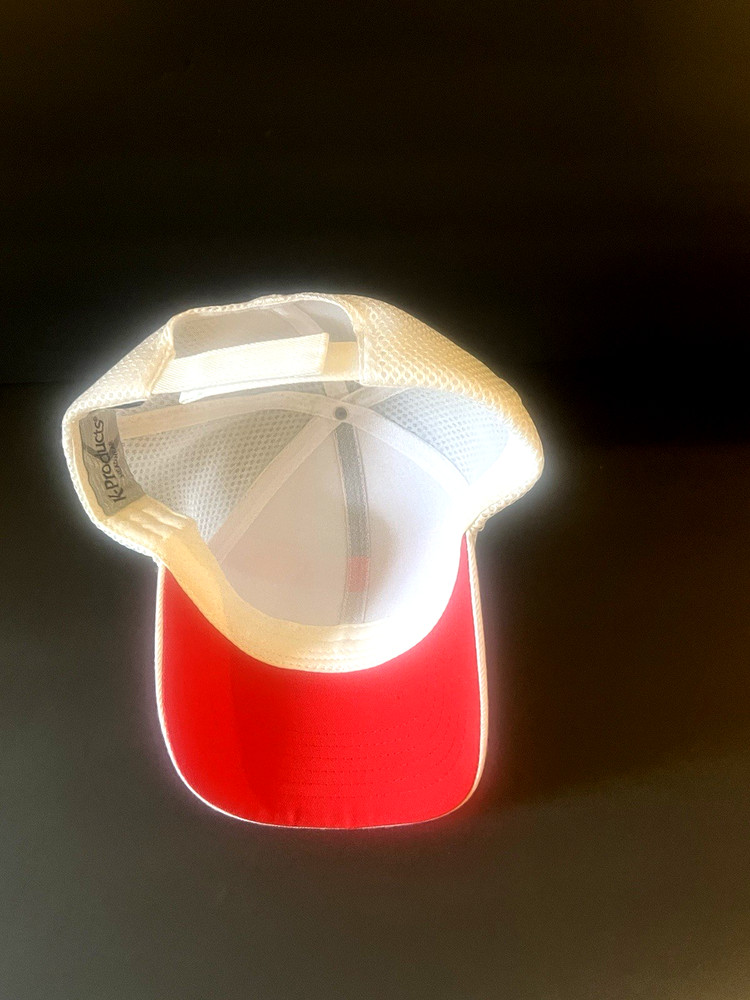 SUBARU Logo Cap Hat White One Size Unisex White Mesh Hook Loop Adjustable