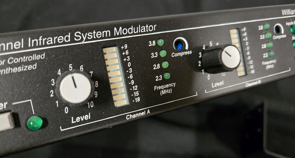 Williams Sound MOD 232 Infrared System Modulator Two Channel + Rack Ears