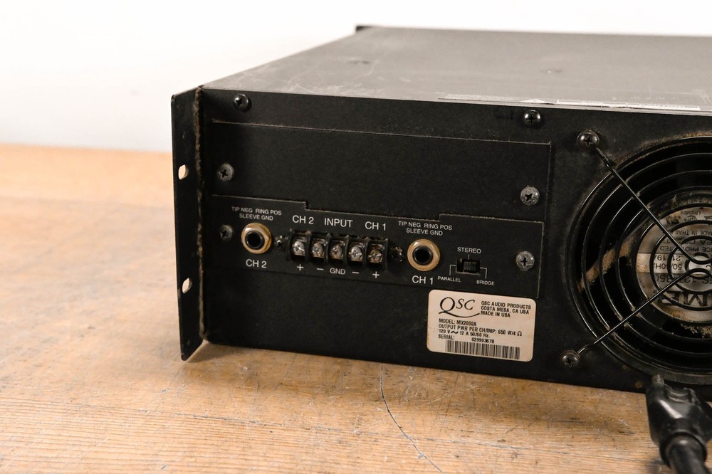 QSC MX 2000a Two-Channel Power Amplifier CG01XTE