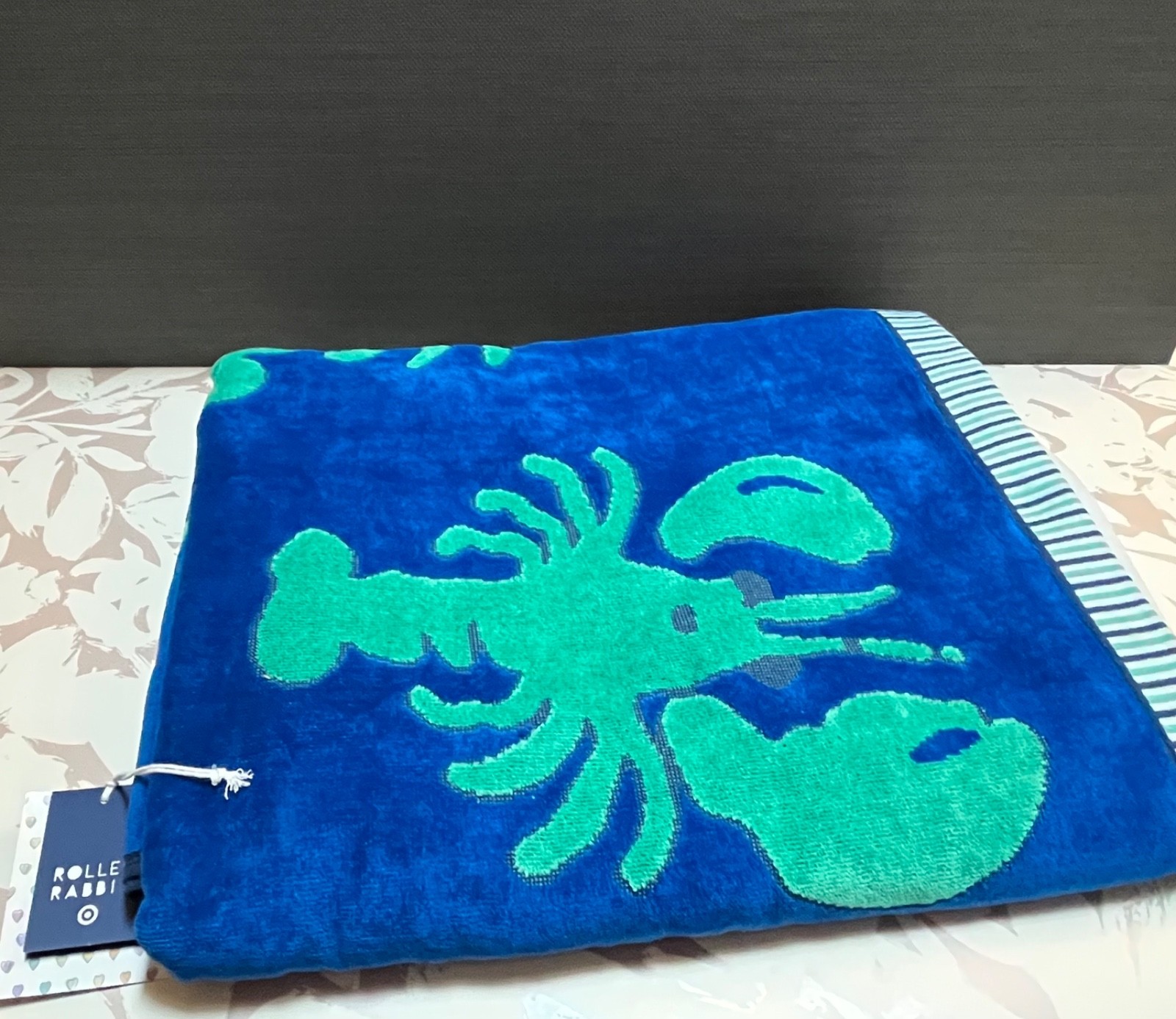 Roller Rabbit x Target Cobalt Blue Lobsters Beach Towel