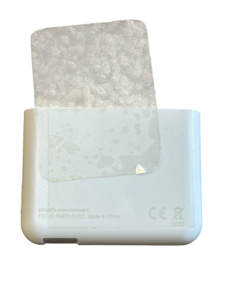 Shopify Chip & Swipe Card Reader POS Tested Powers On w/ Cord Case