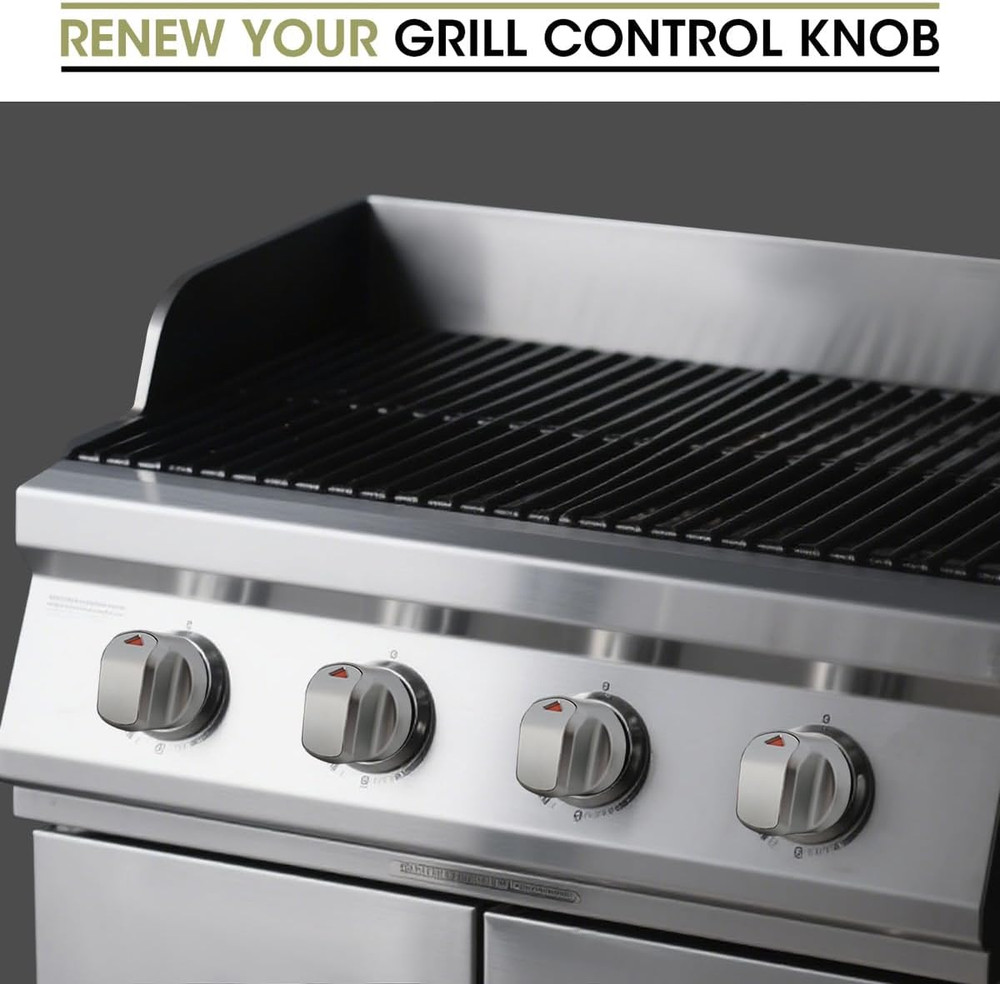 Gas Grill Control Knobs 4 Pack D Shaft BBQ Stove Oven Range Burner Replacement