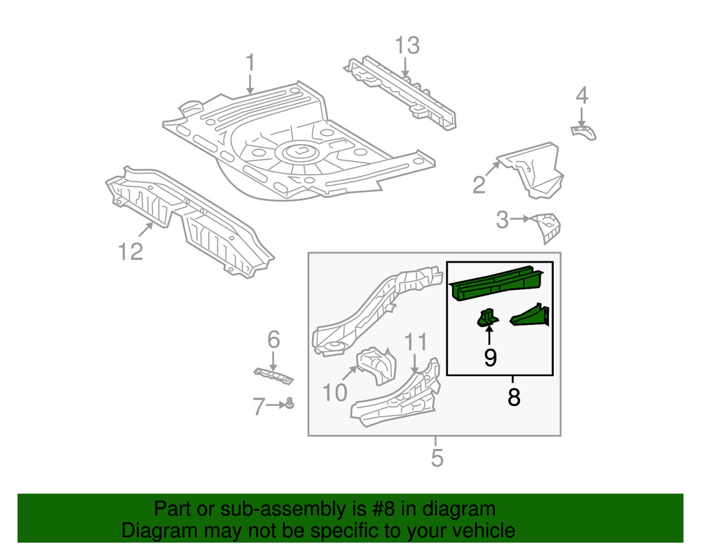 Genuine GM Rail End 19184044