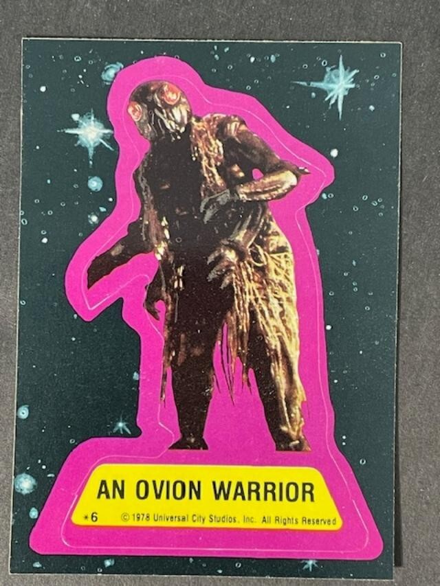1978 Universal City Studios BATTLESTAR GALACTICA # 6 - STICKER - MT