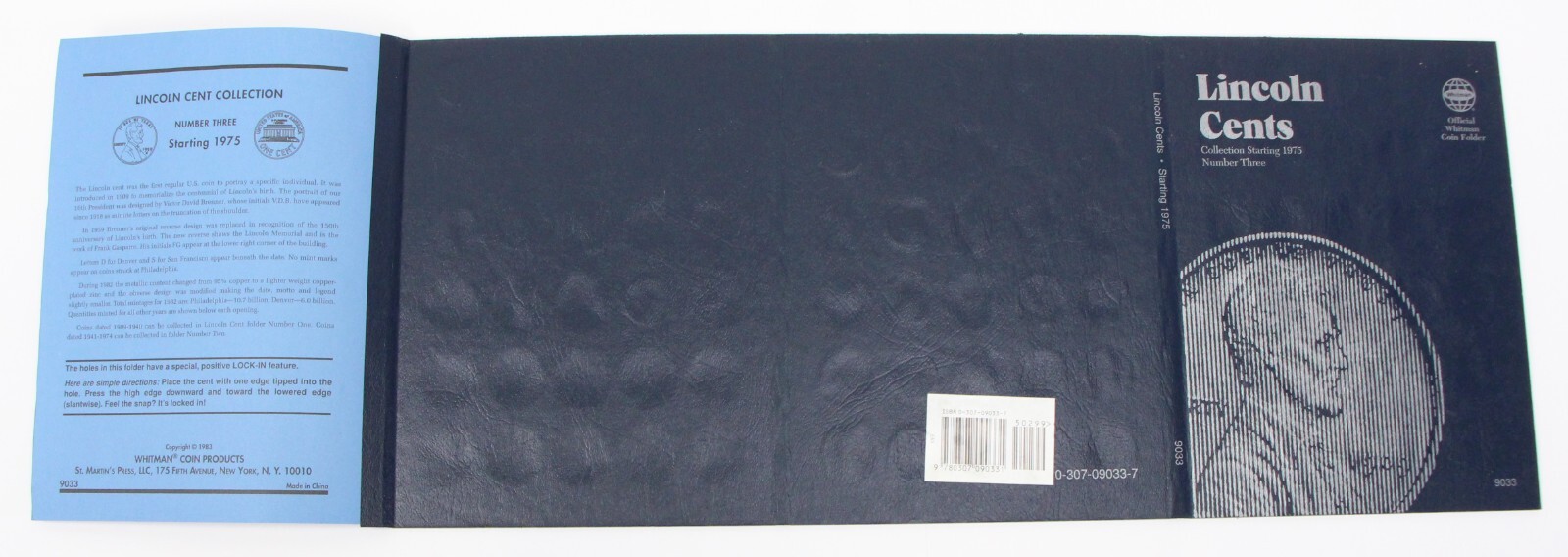 Lincoln Cent Penny Set 1975 - 2009 Collection 77 Coins Whitman Folder 9033 #3