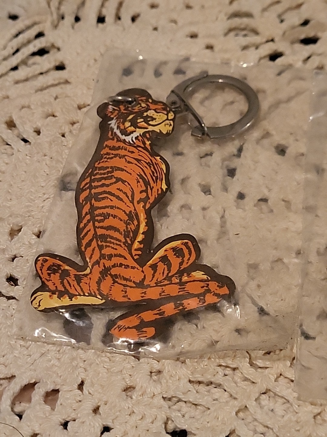 Vtg Esso Exxon Tiger in your Tank Keychains Advertising Sealed New Old Stock