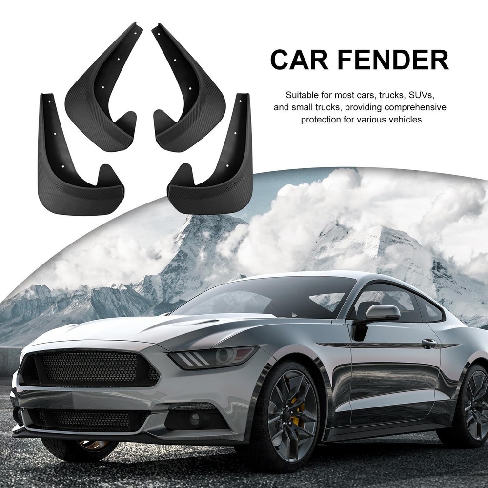 4x Universal Car Mud Flaps Mudflaps Mudguards Splash Guards For Car Pickup SUV