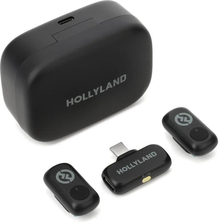 Hollyland LARK A1 Duo Digital Wireless Microphone System - Space Gray