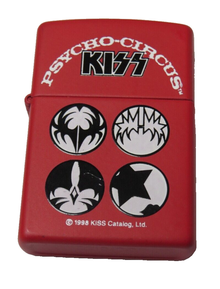 KISS PSYCHO CIRCUS ZIPPO LIGHTER SET OF 6 COMPLETE UNUSED 1998