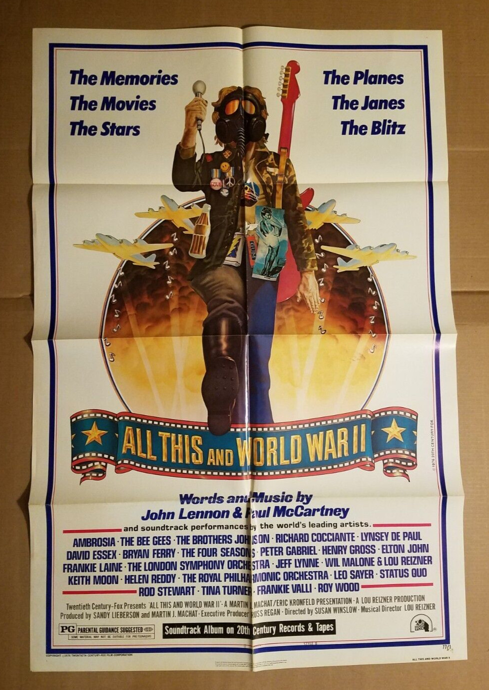 ALL THIS AND WORLD WAR II 1977 Genuine 27x41 1-sheet movie poster Style "B" 77/1