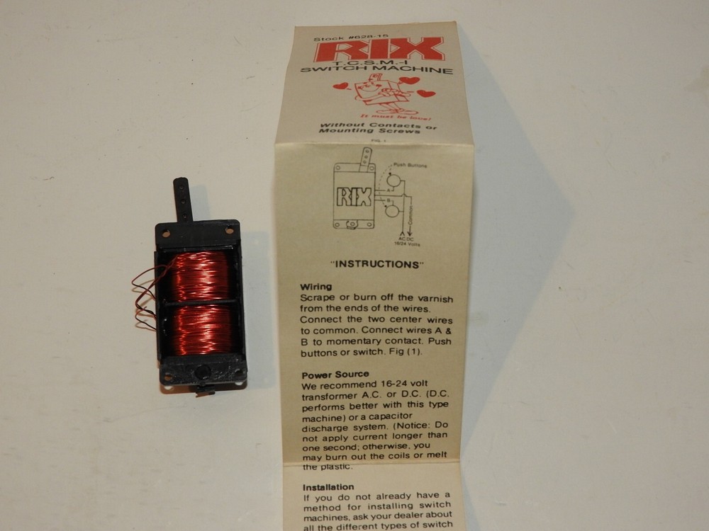 REX #628-15 T.C.S.M.-1 SWITCH MACHINE