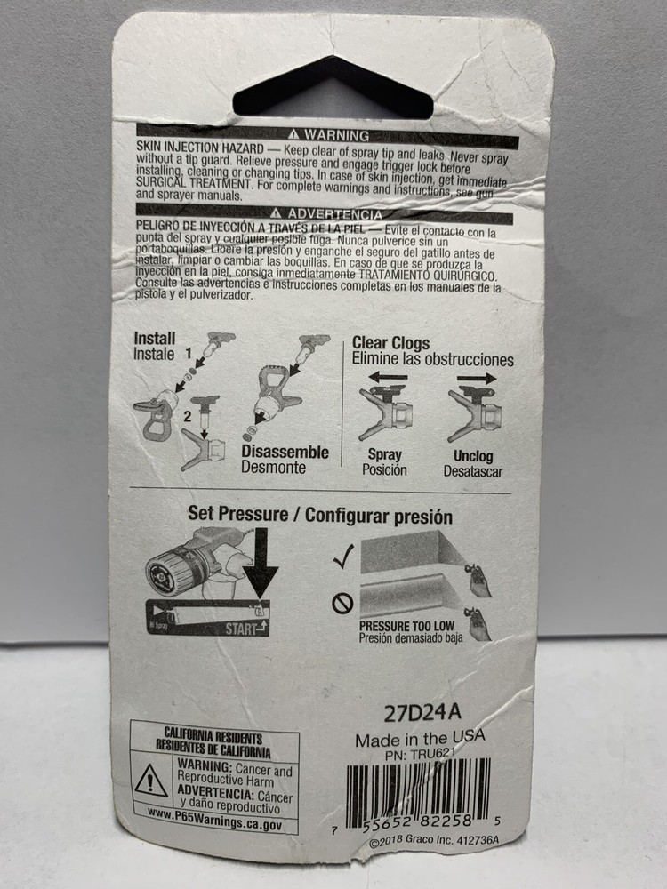 GRACO TRUAIRLESS SPRAY TIP 621