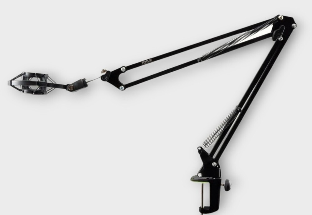 Pyle PMKSH01 Universal Table Clamp Boom Shock Microphone Mount