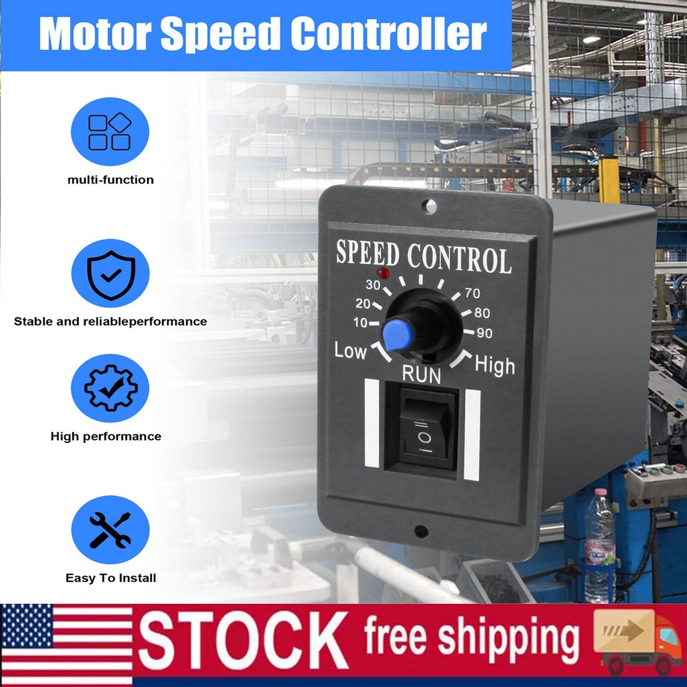 Easy Operations with Reversible Switch DC Motor Speed Controller 6A PWM 10-60V