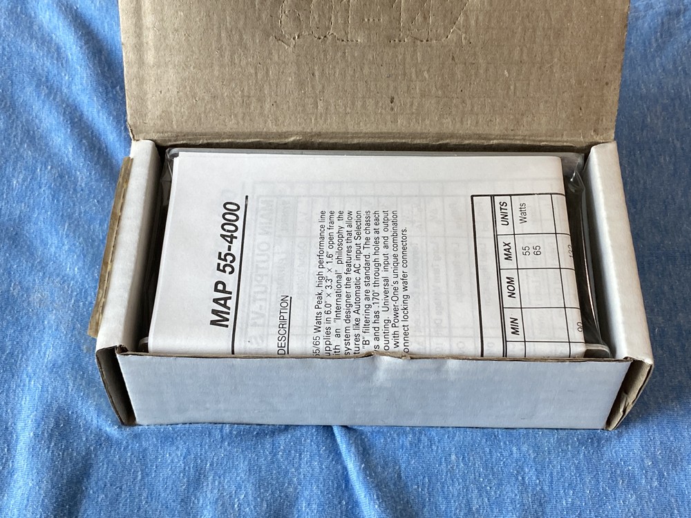 POWER-ONE MAP55-4000 55 Watt Power Supply NEW - OPEN BOX