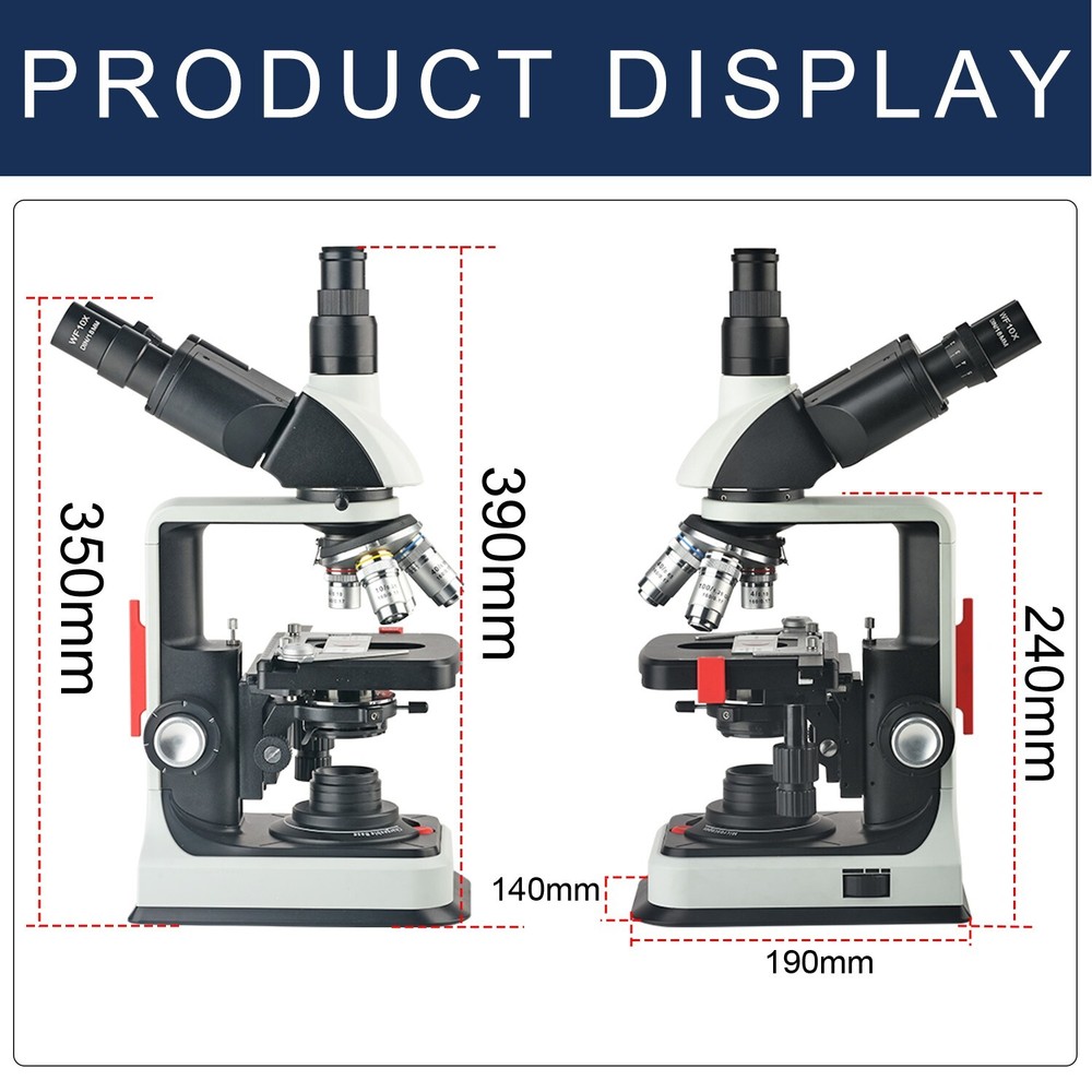 KOPPACE 40X-2500X Electron Biological Microscope 5 Million Pixels USB2.0 Camera