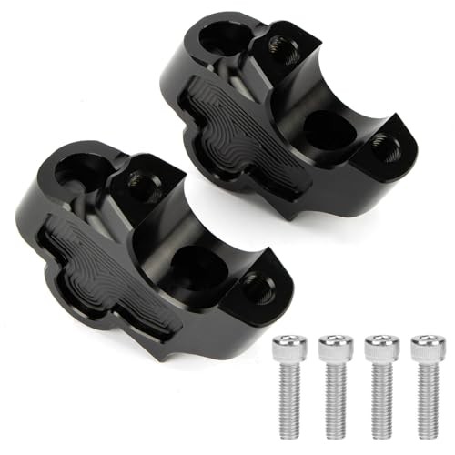 Motorcycle Handlebar Risers, CNC Handle Bar Risers Mount Clamp Adaptor