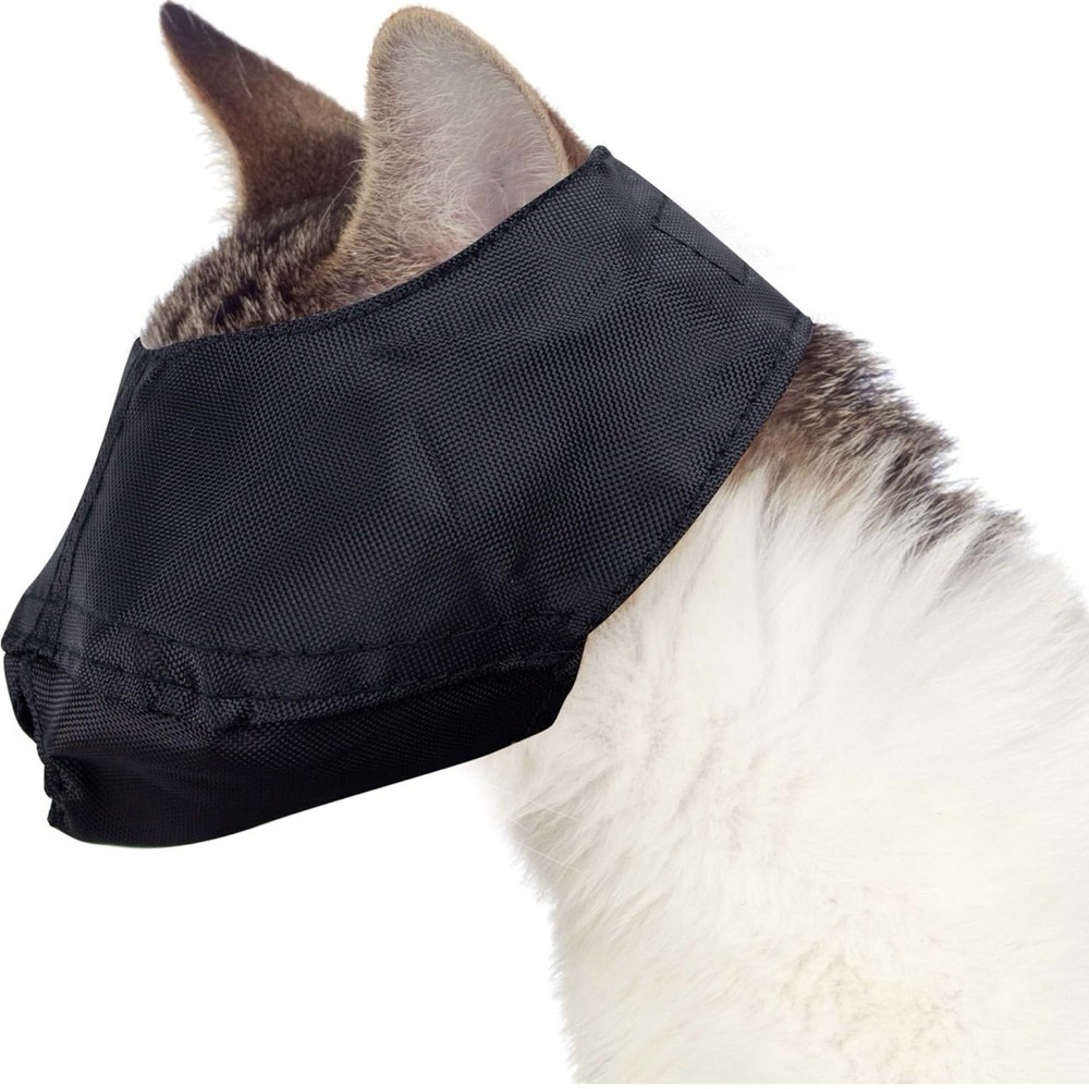 Durable Cat Grooming Bag & Muzzle* NO Scratching-Biting*Black Medium*