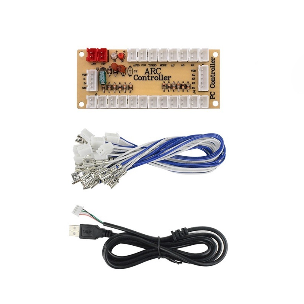 Zero Delay Arcade USB Encoder With USB Cable For Mame Jamma DIY PC Game 3 Sets