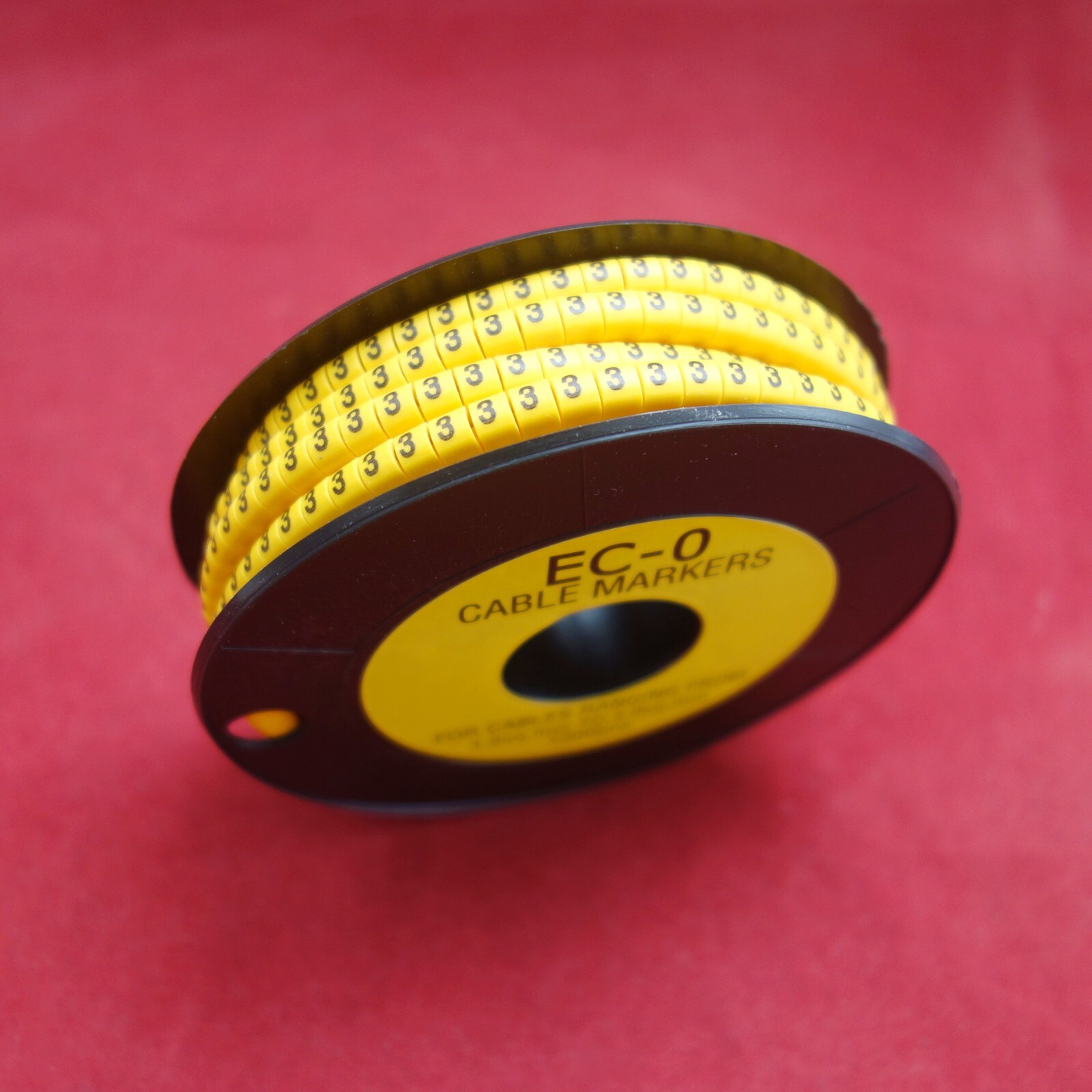 1Roll EC-0 Cable Markers 1000pcs For 0.75-3mm2 wire Number 0-9 soft PVC