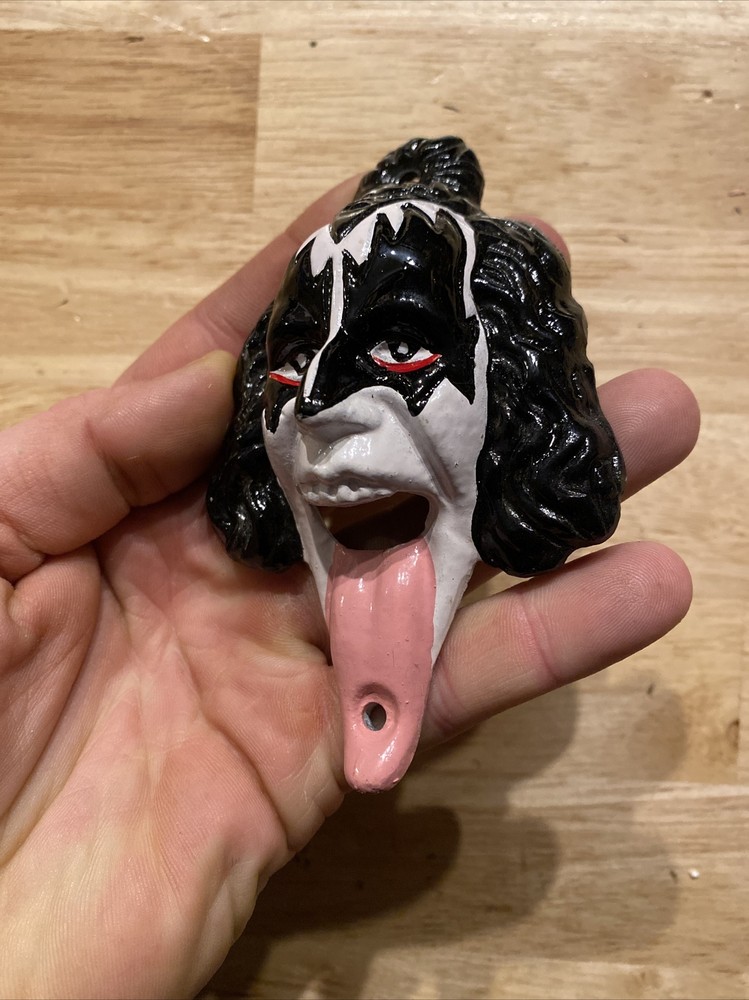 KISS Bottle Opener Gene Simmons Solid Metal Rock Roll Detroit City Wayne’s World