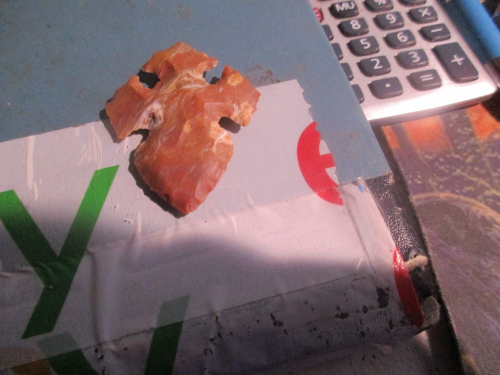 Ornate Flint 2 Inch Arrowhead