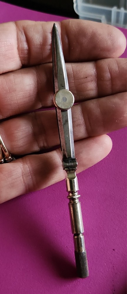 Vintage Drawing / Cad / Scribe Tool / Compass Accessory 4.5"