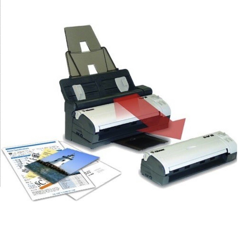 Visioneer Strobe 500 Mobile Duplex Color Document Scanner PLUS Docking Station