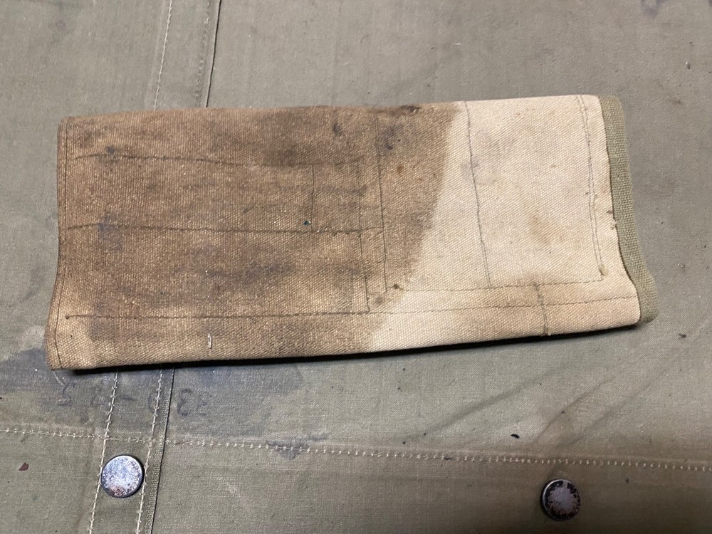 ORIGINAL WWII US ARMY INFANTRY WEAPONS SMALL PARTS & TOOLS ROLL