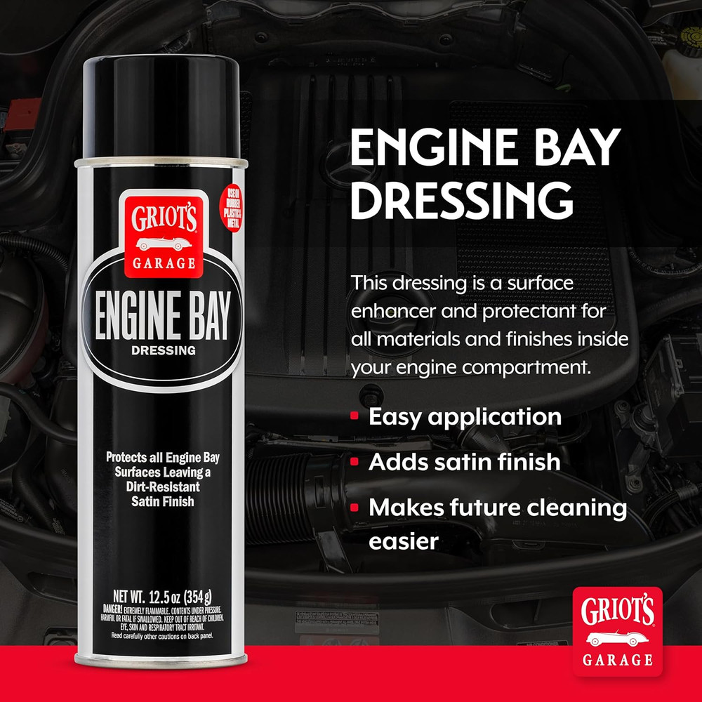 Engine Bay Dressing, Detailing Spray, Surface Enhancer and Protector, 20244, 12.