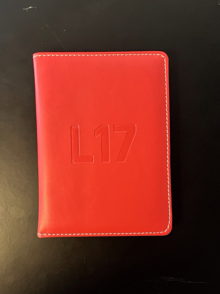 Notepad cover Red Imitation Leather
