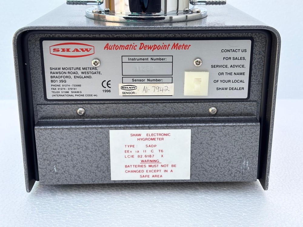 SHAW SADP AUTOMATIC DEWPOINT METER MOISTURE METER HYGROMETER #1