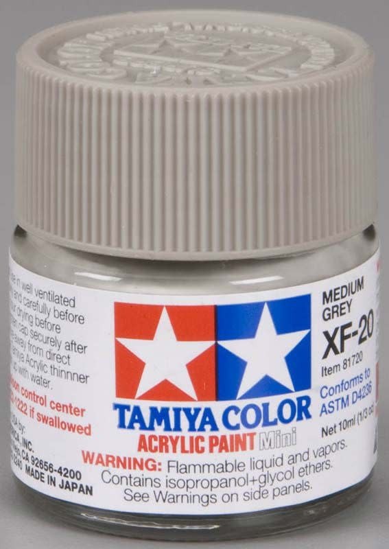 TAM81720 ACRYLIC MINI XF20, MEDIUM GREY