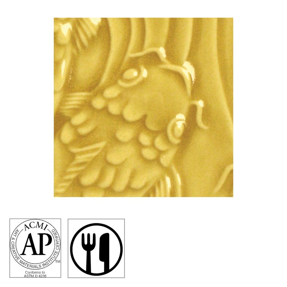 AMACO Gloss Glaze Dark Yellow