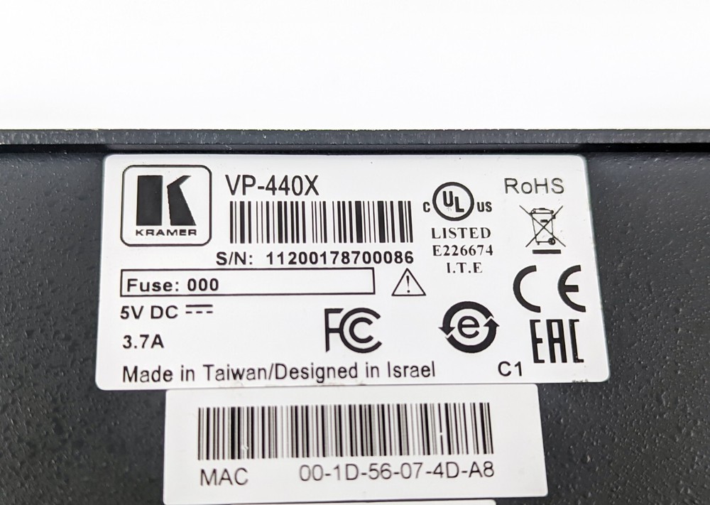 Kramer VP-440X 4K Presentation Switcher / Scaler