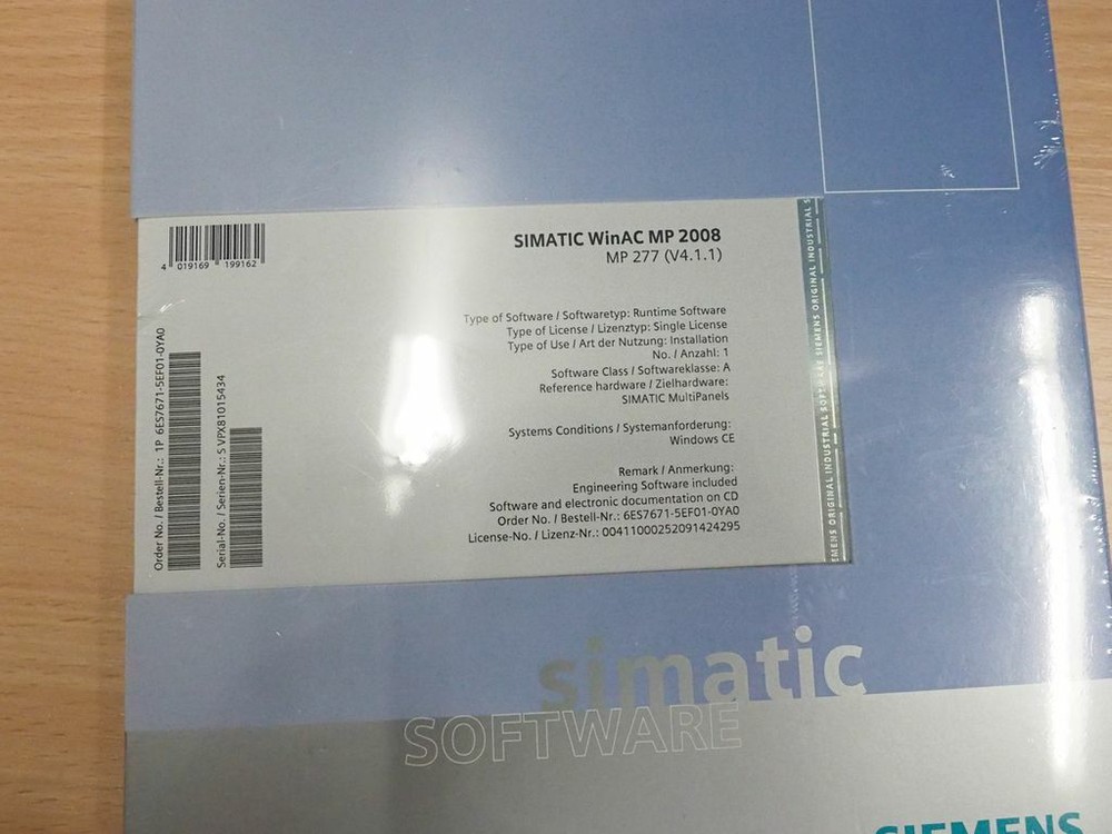 Lot SIEMENS SIMATIC software 5x WinAC MP 2008 WinCC V15 sealed
