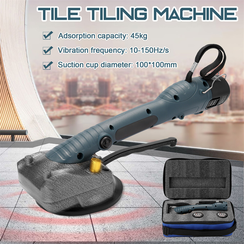 Automatic Tile Tiling Leveling Tool Machine Vibrator Adjustable with 2 Battery