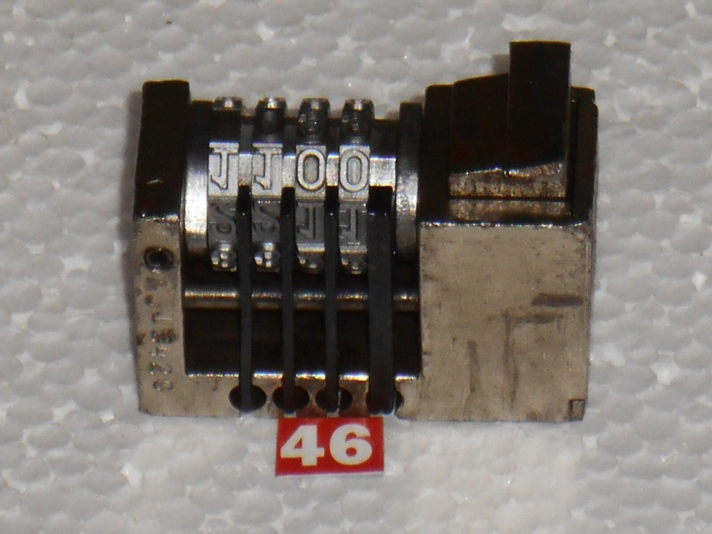 WMA Reverse Letterpress Numbering machine | 46