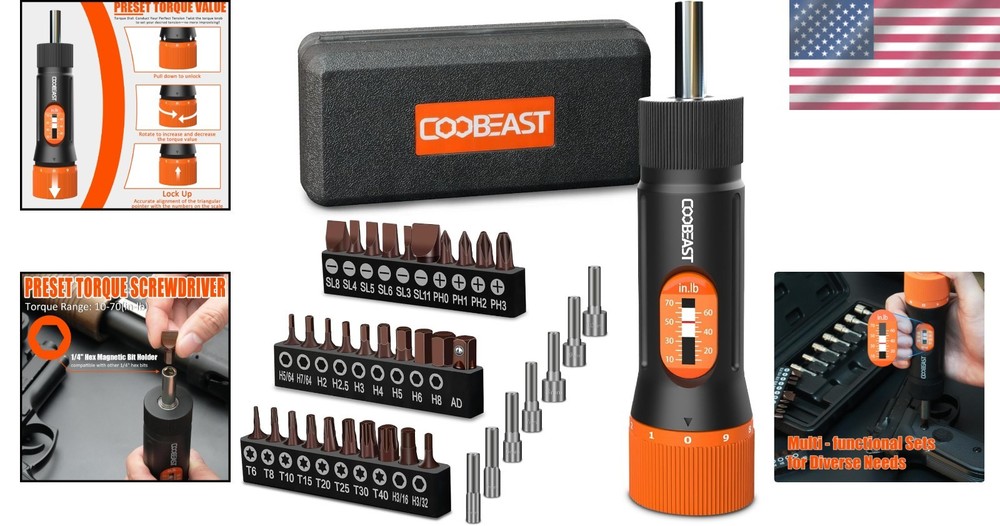 Precision Torque Wrench 10-70 In-lb with Case