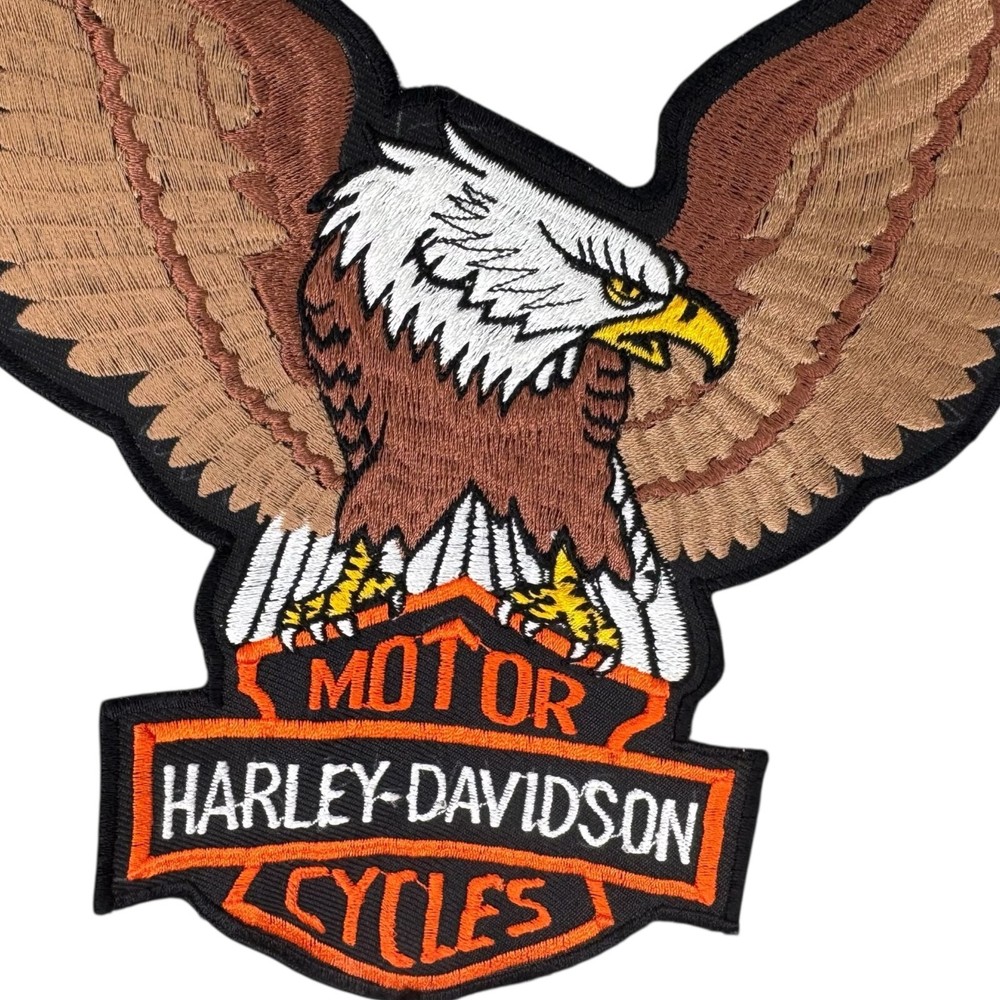 Harley-Davidson Embroidered Eagle Patch Large Back Jacket Motorcycle 8.5"