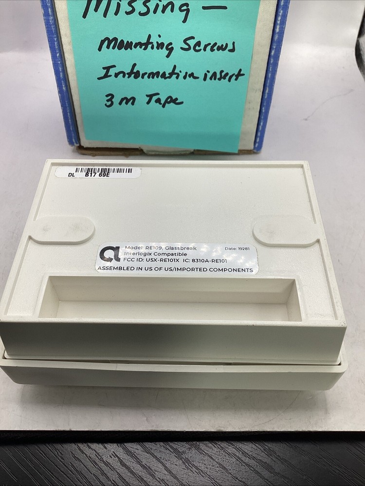 Alula RE109 Glassbreak Interlogix Compatible Security Sensor 🟣 *missing parts*