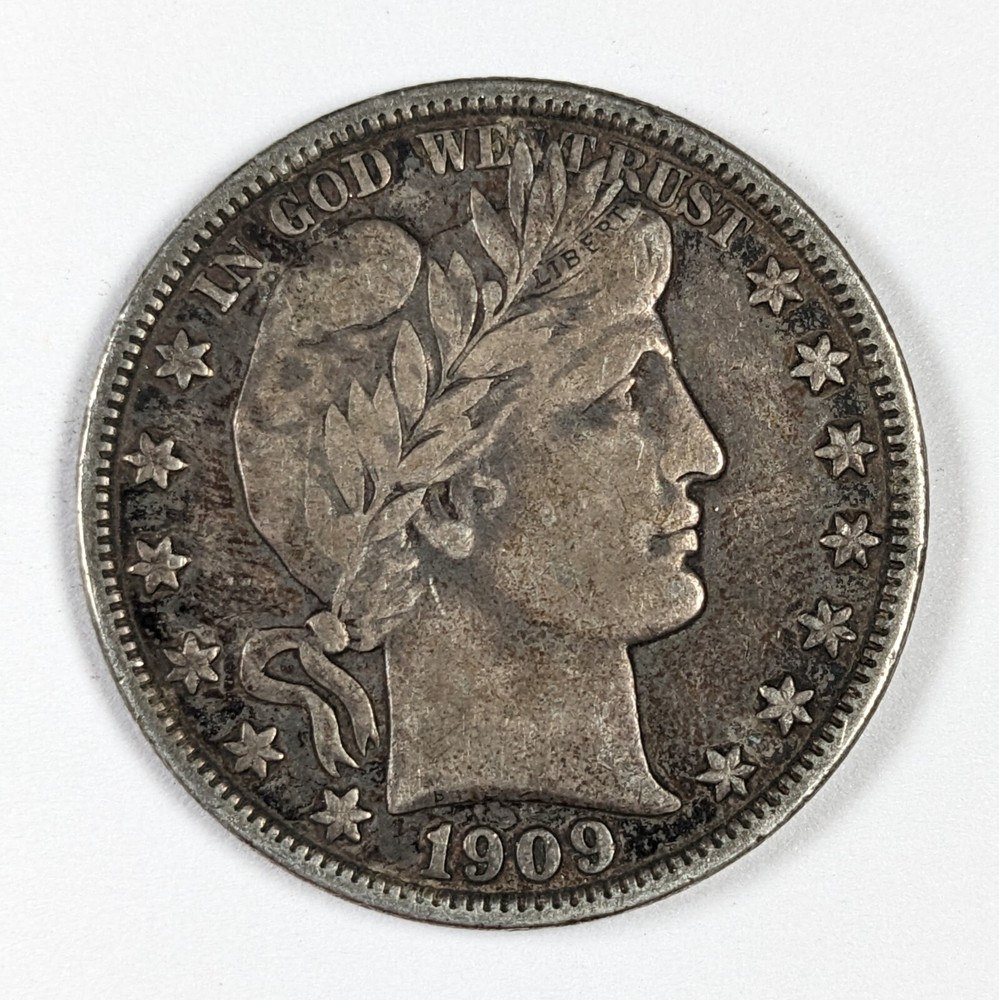 1909 O Barber Silver Half Dollar VF