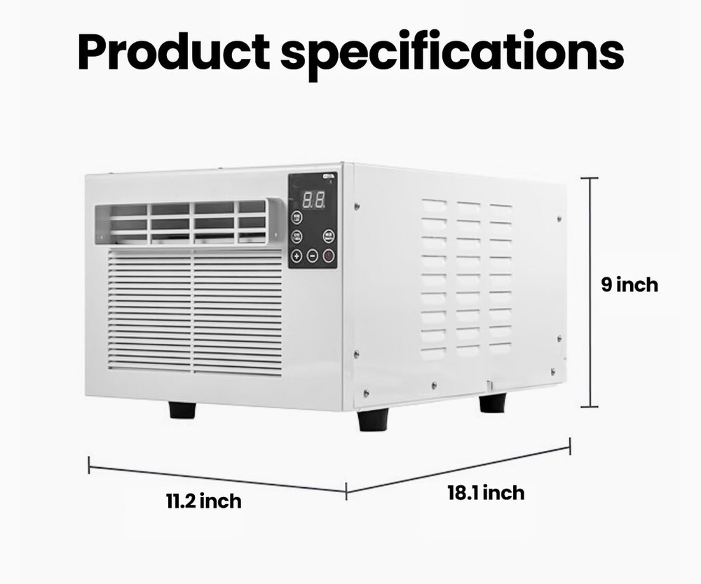 Portable mini air conditioner without external unit, compact sizeDehumidifier,