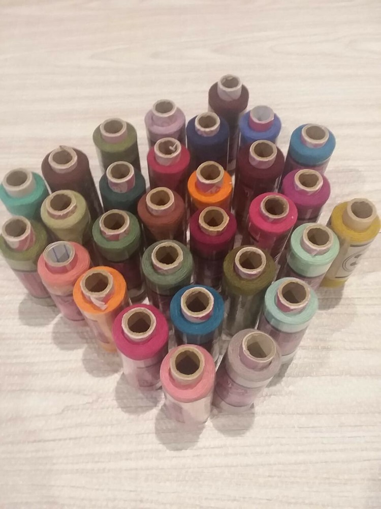 15 piece  Polyester Sewing Thread  Hand Stitching 200 Yard Each Spool
